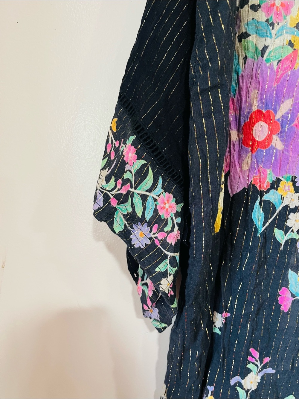 SPELL & The Gypsy Collective Jimi Midi Robe Charcoal Kimono OS - Picture 12 of 15